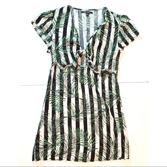 new look palm print dress